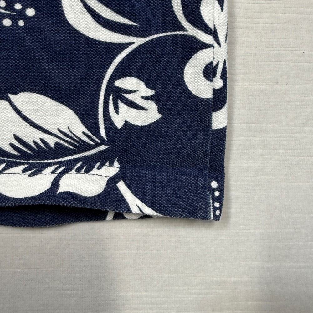 Vintage Crazy Shirts Hawaiian Polo Mens Large Blue Short Sleeve Floral Knit USA - Picture 5 of 11